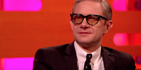 VIDEO: Martin Freeman discusses his Love Actually sex scenes and revealing ‘state secrets’