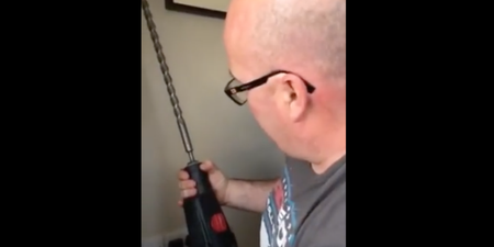 VIDEO: Laois man uses drill for the first time, predictably and hilariously, it ends badly