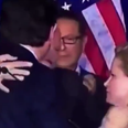 VIDEO: Ted Cruz drops out of Republican primaries, accidentally hits wife in the face three times
