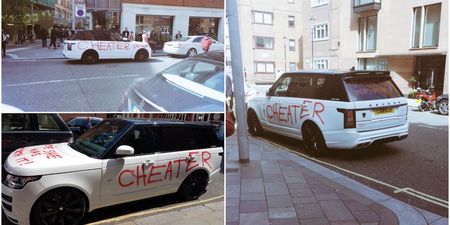 PICS: Girlfriend gets revenge on cheater by spray-painting £100,000 Range Rover