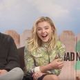 EXCLUSIVE: Seth Rogen and Chloë Grace Moretz chat about dead frogs, bulk-buying dildos and rolling joints really fast