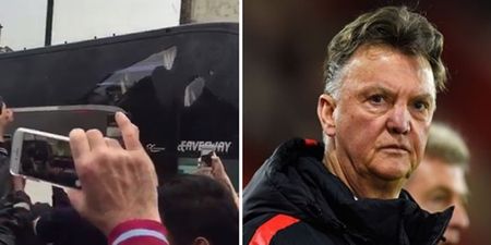 VIDEO: Manchester United’s bus was smashed up by West Ham fans en route to their match