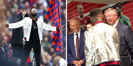 VIDEO: Sir Alex Ferguson takes the p*ss out of Tinie Tempah’s jacket before the Cup Final