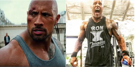 The Rock has packed on some serious muscle for Fast and the Furious 8 in just 4 weeks