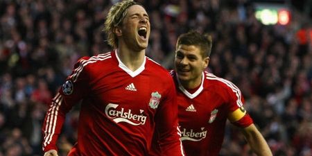 PIC: Steven Gerrard’s good luck message for Fernando Torres ahead of the Champions League final is great