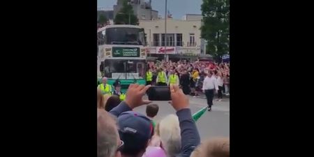 VIDEO: Eyre Square was absolutely packed to welcome Connacht’s rugby heroes home