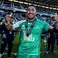 WATCH: Connacht hero Bundee Aki throws his medal into the crowd during celebrations in Galway