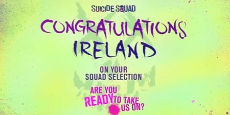 VIDEO: Joker, Harley Quinn and the Suicide Squad challenge Ireland’s Euros squad in their own special way