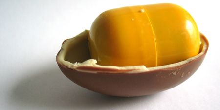 Ever wondered why the plastic shell inside a Kinder Surprise is yellow?