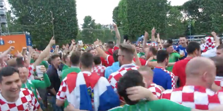 VIDEO: Irish and Croatian fans were having great craic together yesterday