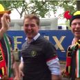 WATCH: These Belgium fans must be closet Irish supporters with jerseys like these