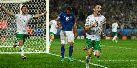 VIDEO: Irish dad throws his zimmerframe in the air after Robbie Brady’s goal