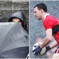 Crafty club footballer discovers ingenious method to avoid getting soaked in Derry deluge