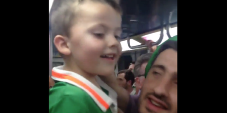 WATCH: Shane Long’s nephew leads fans in quality chant after last night’s game