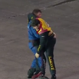 VIDEO: Two NASCAR drivers became embroiled in a cringeworthy fight on TV