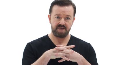 VIDEO: Ricky Gervais channels his inner David Brent to warn people against piracy