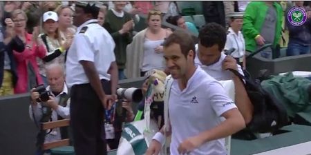 WATCH: Jo-Wilfried Tsonga’s sound gesture after opponent Richard Gasquet is forced to retire at Wimbledon