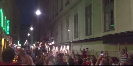 WATCH: Wales fans take over the streets of Lyon with huge singalong ahead of Euro 2016 semi