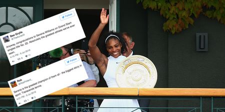 Twitter hails Serena Williams as greatest ever after Wimbledon win
