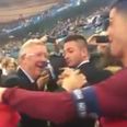 WATCH: Cristiano Ronaldo and Alex Ferguson share touching embrace after Portugal victory