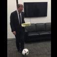 VIDEO: Martin O’Neill sets off fire alarm in TV3 studios with a wicked half-volley