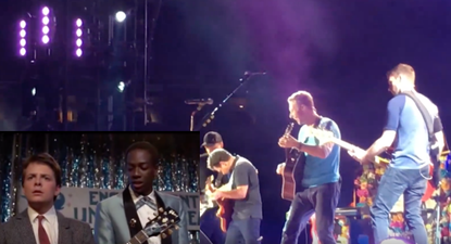 WATCH: Coldplay and Michael J. Fox perform songs from Back To The Future