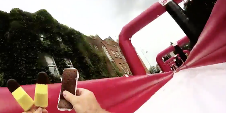 WATCH: The massive 98FM big slide home with HB ice cream in Dublin looks absolutely class