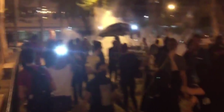 VIDEO: The tear-gas is out in Rio as protesters demonstrate against Brazilian government