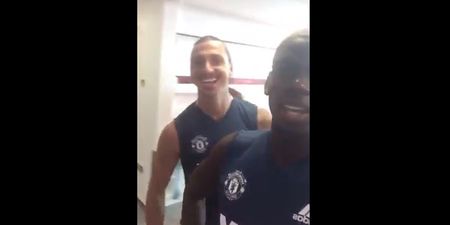 WATCH: Paul Pogba and Zlatan Ibrahimovic are having the craic and winding each other up