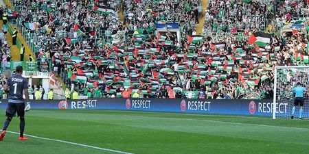 Celtic fans raise six-figure sum for Palestinian charities after UEFA charge