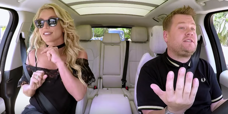 Britney Spears is getting called out for seemingly miming in her Carpool Karaoke appearance