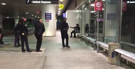 WATCH: Man in Zorro costume arrested as ‘loud noises’ cause chaos at LA Airport