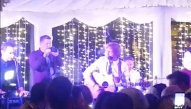 WATCH: Ed Sheeran and Johnny McDaid performed at a wedding in Derry over the weekend