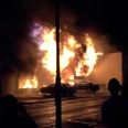 VIDEO: Dramatic footage of a fire in Galway City last night