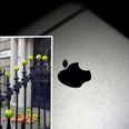 PIC: Apples dumped outside the head offices of Fine Gael