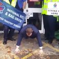 VIDEO: This man did his #22PushUps accompanied by the striking Dublin Bus drivers