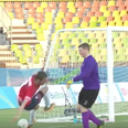 WATCH: Ireland’s goalie absolutely decked a Team GB player in the Paralympics soccer last night