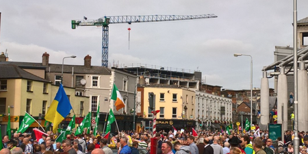 WATCH: Water protests are currently taking place around Dublin