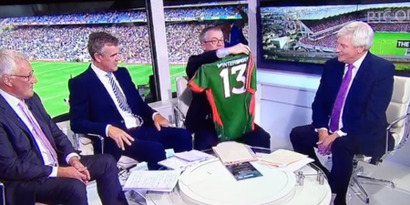 VIDEO: Joe Brolly promised to wear a Mayo jersey on The Sunday Game for a lovely reason