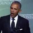WATCH: Obama’s return to the public stage kicks off with an absolutely brilliant opening line