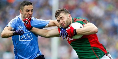 PICS: Unseen images of Aidan O’Shea clashing with a Dublin player on the pitch after their tunnel row