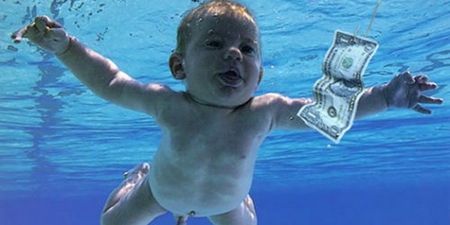 PIC: The baby on the Nevermind cover has now recreated it for its 25th anniversary