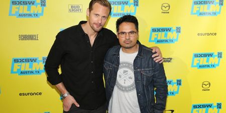 PICS: Hollywood stars Alexander Skarsgard and Michael Pena were on the pints in Dublin today
