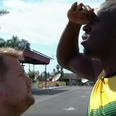 VIDEO: Usain Bolt, James Corden and Owen Wilson ran a 100m race and it went exactly as you would think it would
