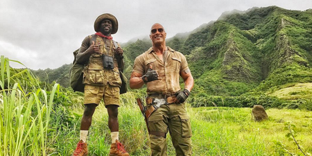 The Rock can’t stop pranking Kevin Hart on the Jumanji set