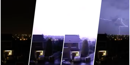 WATCH: Spectacular footage of lightning storm over Waterford last night