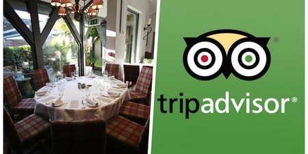 This is the best restaurant in Ireland according to TripAdvisor