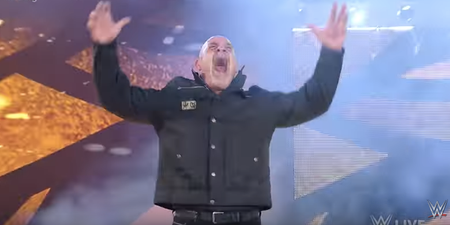 WATCH: Legendary ’90s wrestler Goldberg makes a dramatic return to the WWE on Raw