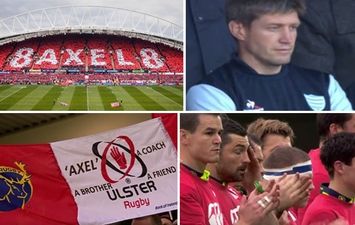 WATCH: The highly emotional scenes as European rugby pays its respects to Anthony Foley