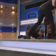 WATCH: Jeremy Kyle was knocked over during tussle on show this morning